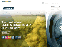 Tablet Screenshot of laundryequipment.girbau.com