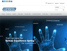 Tablet Screenshot of girbau.net